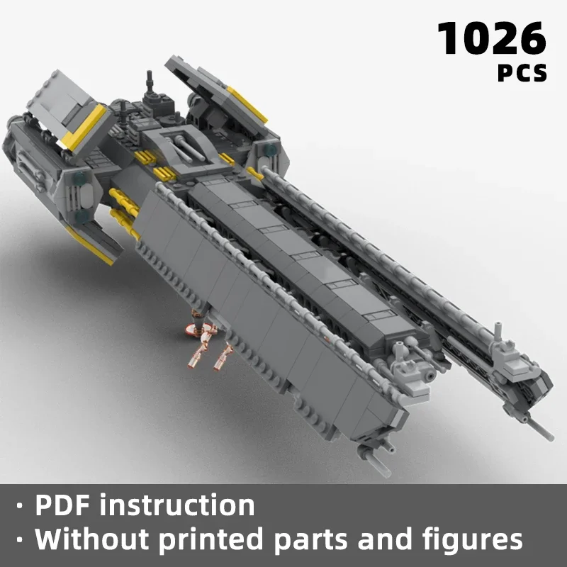 

for democracy Sci-fi invasion Co-op shooter game spaceship battleship bricks game fans starship frigate blocks moc gift bricks