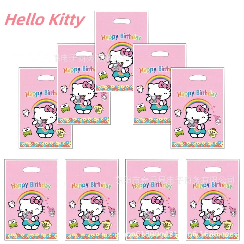 헬로 키티 산리오 생일 파티 선물 가방, 캔디 백, 마이 멜로디 시나모롤, 시나몬 개 장식, 여아 보관 가방, 도매  Best5