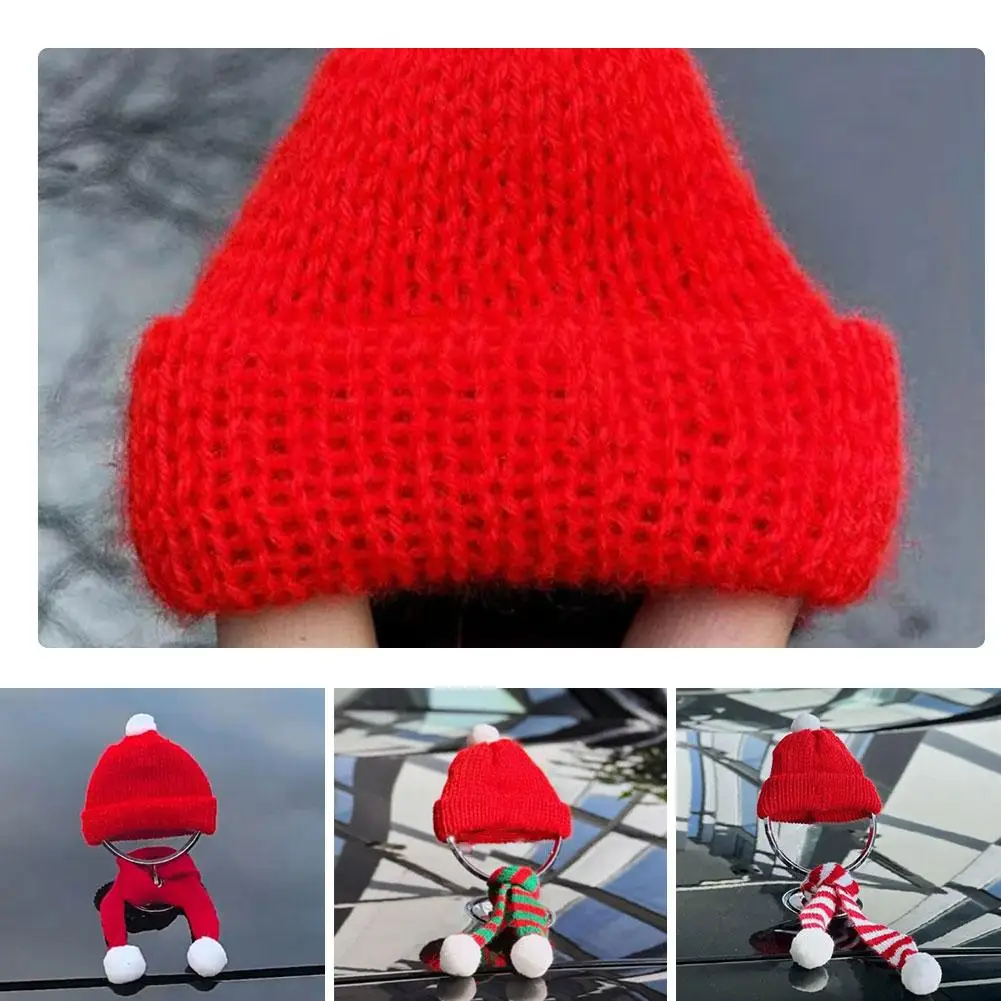 

Car Logo Decorative Scarves And Hats Red Christmas Hat Ornament Accessories For Mercedes C E S Class W204 W212 W220 W210 X7Z8