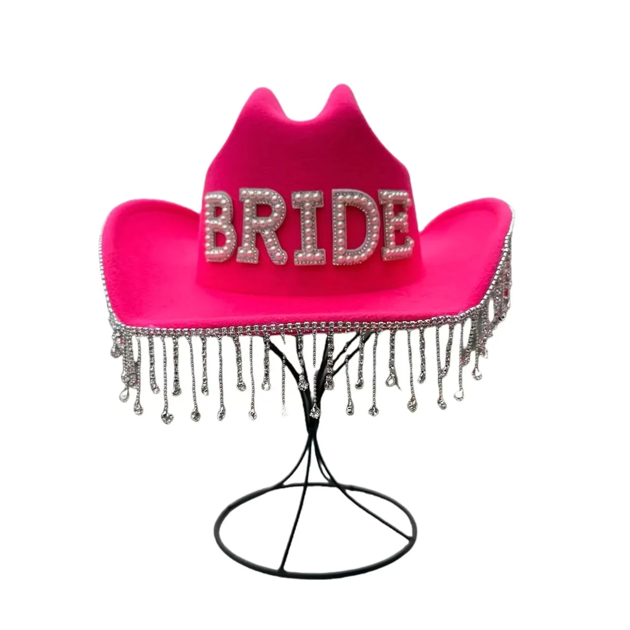 HongLuan Glitter Costume Hat Adult & Cowboy Hats Rhinestone for Woman, Cowboy Cosplay Female Accessories & Cowgirl Cap