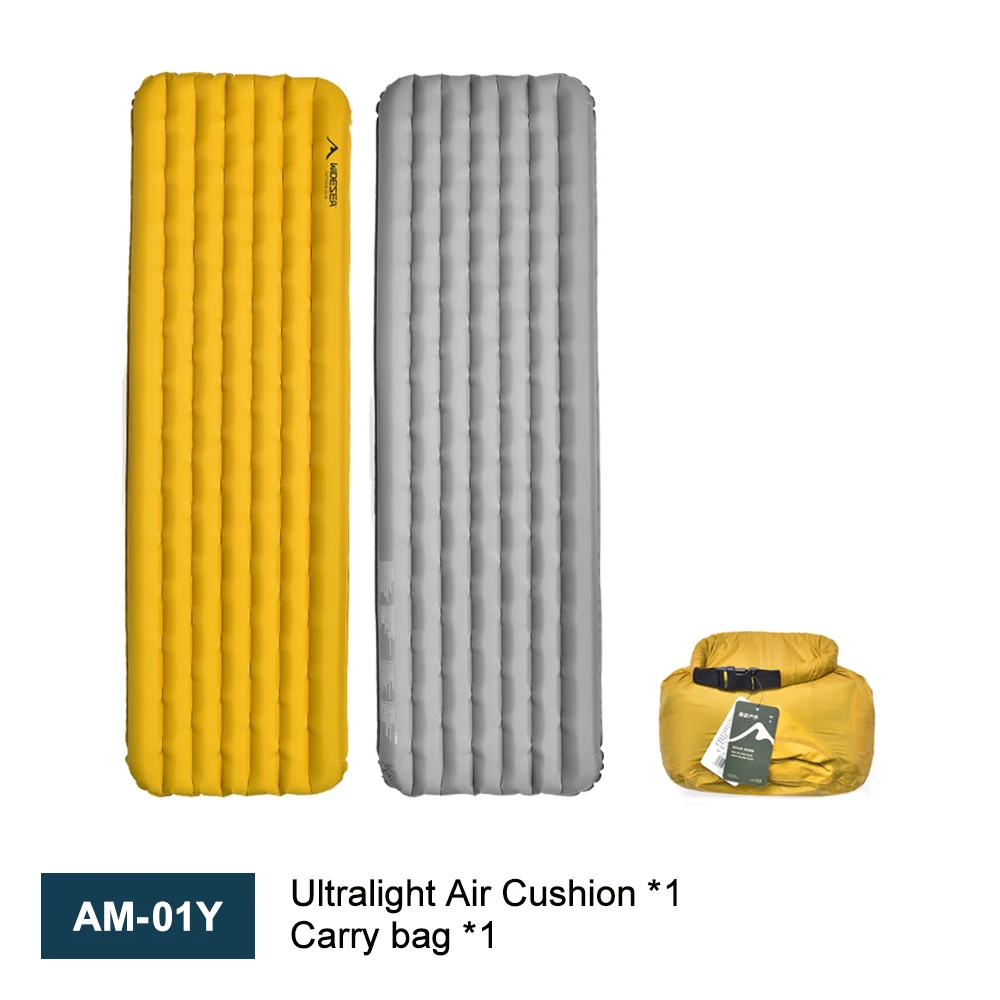 Almohadilla inflable Widesea Camping 7.6R, colchón ultraligero de doble espesor, autodeslidas, adecuado para viajes de senderismo al aire libre