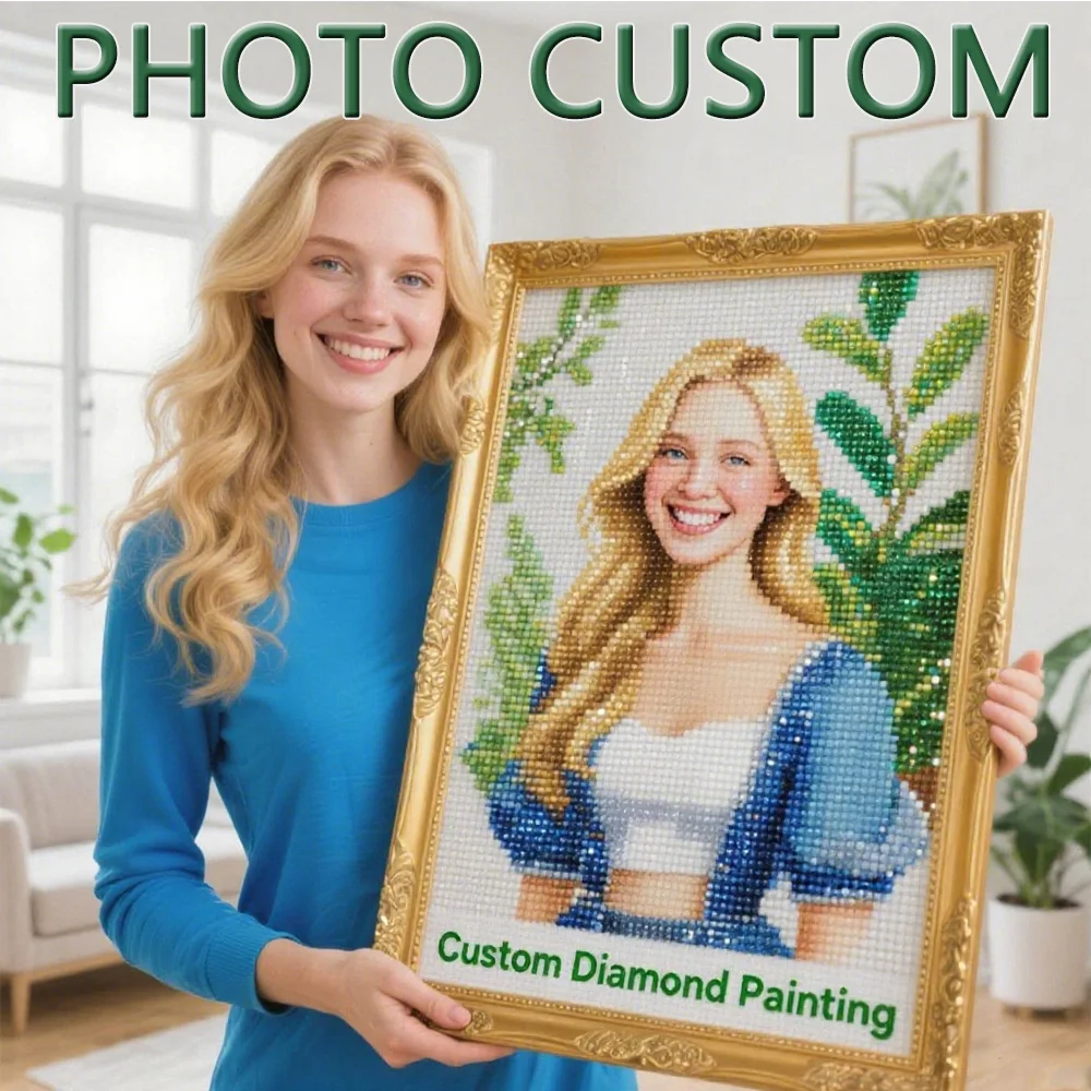 HUACAN Full Kits Diamond Mosaic Photo Custom Handicraft Hobby Diy Gift Home Decor Embroidery Sale Personal Private Pictures