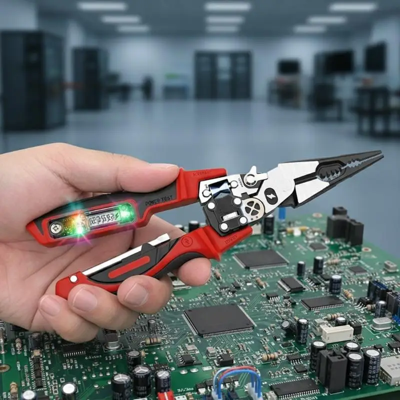 Pointed Nose Wire Stripping Pliers Digital Display Large Screen for Fast and Accurate Electrician MeasurementsHot