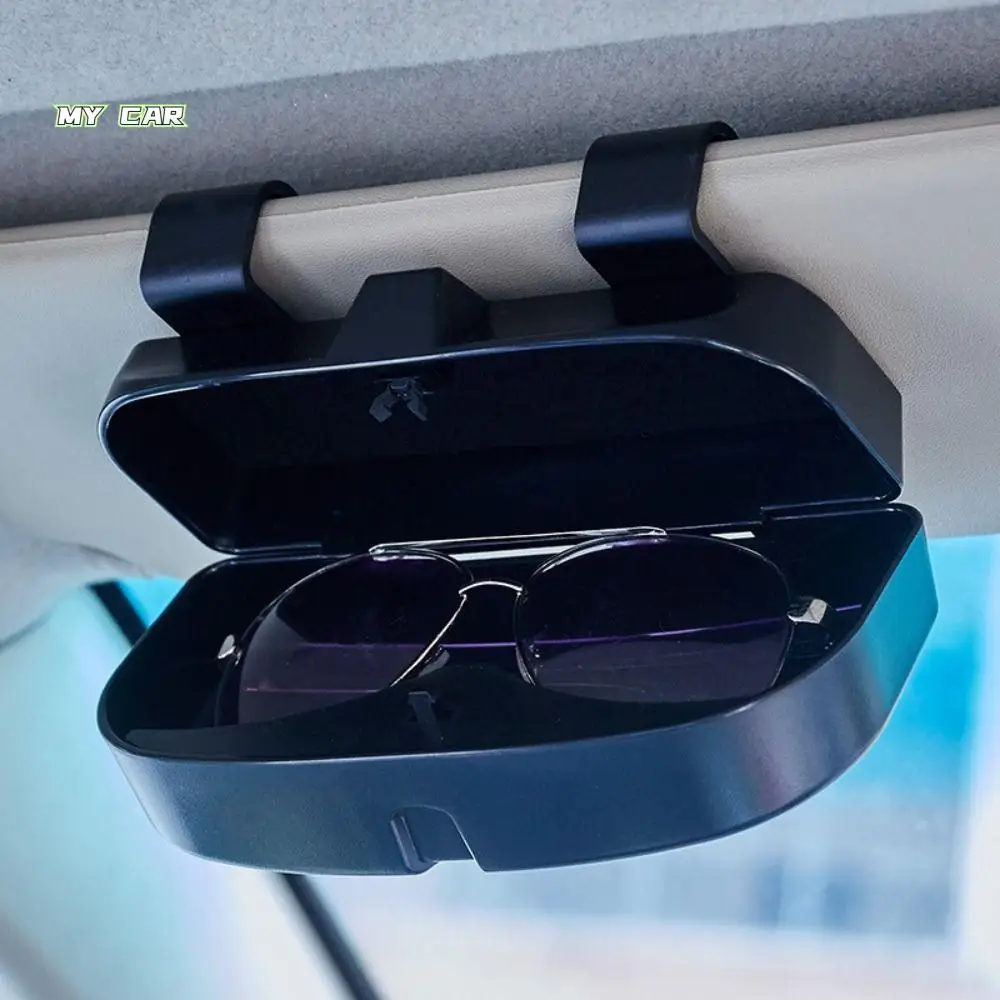 

Durable Buckle Car Glasses Box Stable Universal Sun Visor Car Lenses Holder ABS Storage Sunglasses Holder Truck