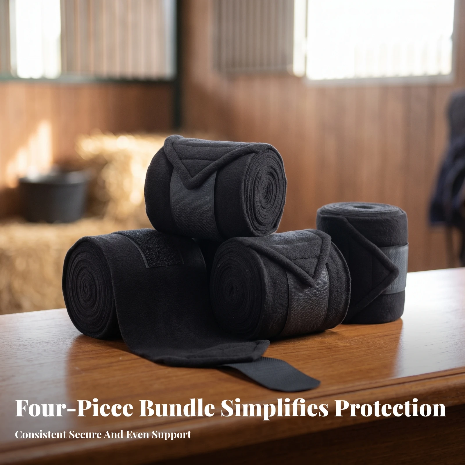 4 Stück Pferdebeinbandagen, un – Polo Wraps Fleece Bewertung und Preis