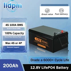 LiFePO4 12V 24V 48v 70ah 100ah 200ah 280Ah Brand New LiFePO4 Lithium Battery 100A BMS 6000+ cyclic for Inverter Solar RV No Tax