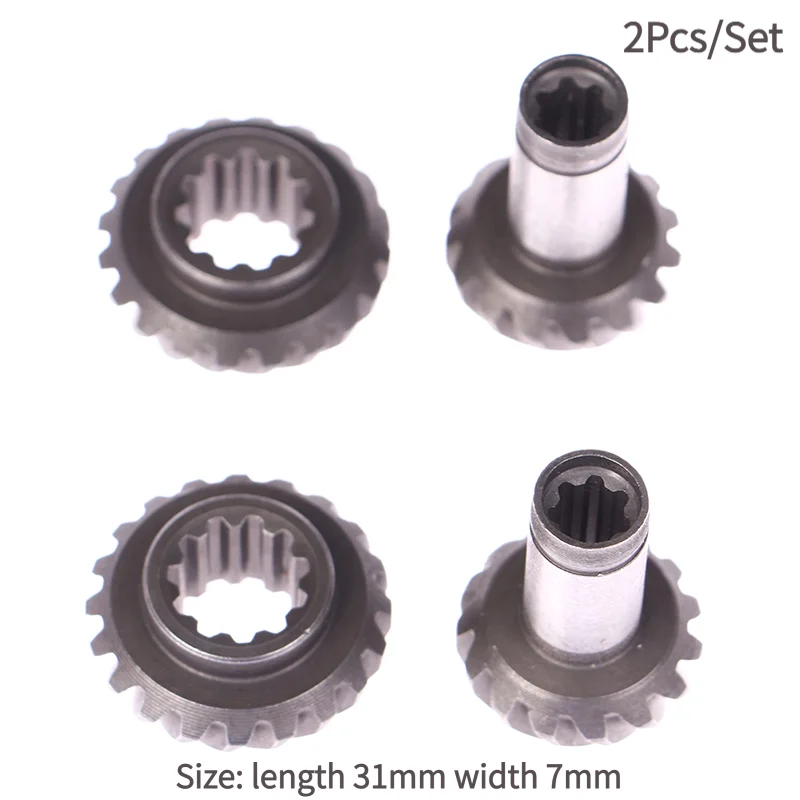 2Pcs/Set Grass Trimmer Gear Assembly Grass Mower Brush Cutter Garden Power Tool.