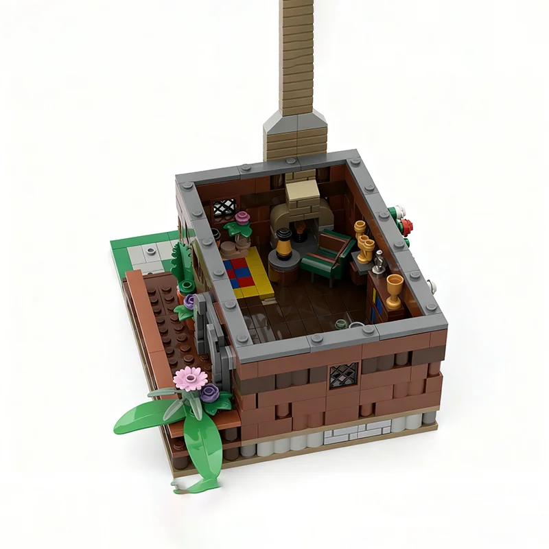 864 Uds. MOC botánico S casa Castillo modelo bloques de construcción juguetes de construcción montar regalos de navidad DIY Idea educativa creativa