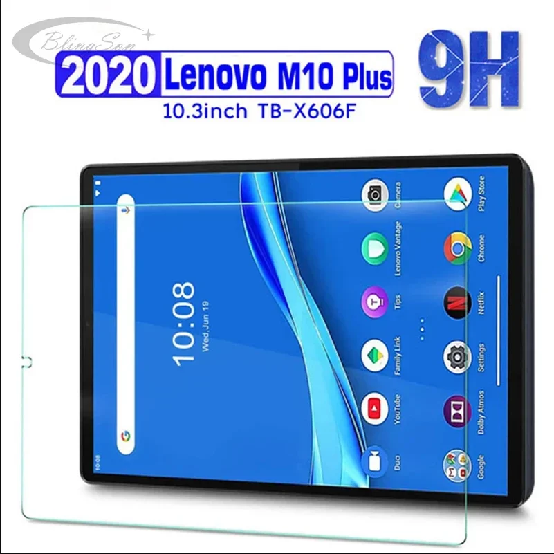 2Pcs Tempered Glass For Lenovo Tab M10 FHD Plus 10.3'' TB-X606F Tablet Screen Protector For M10 Plus 10.3 Premium 9H Glass Film