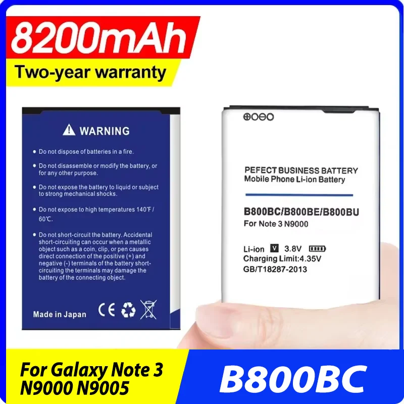 8200mah B800BC B800BE B800BU Battery for Samsung Galaxy Note 3 N9000 N9005 N900a N900 N9002 N9009 N9006 N9008 S N9008v