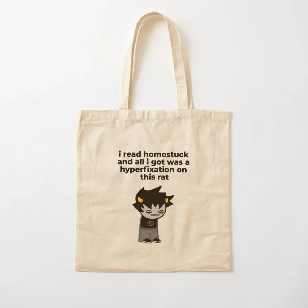 

homestuck karkat hyperfixation Tote Bag cloth bag woman canvas tote Lady bag Canvas