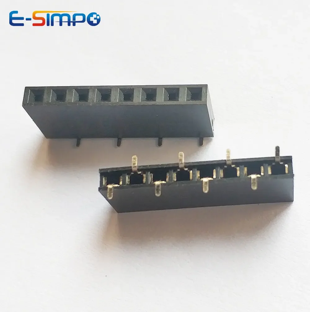 10 Uds 2,54mm SMD versión corta PH5mm fila única SMT 1X3/4/5/6P 8P 10P 12P 20P conector de enchufe de pines hembra PCB apilable