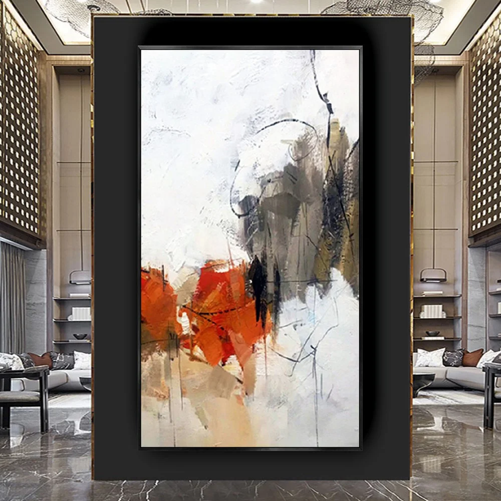 

Handmade Rich Colors Abstract Oil Paintings On Canvas Fashion Big Wall Art Pictures Abstract Hanging Painting Decor Living Room