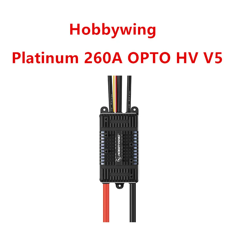 Original Hobbywing Platinum 260A SBEC / OPTO HV V5 6-14S Lipo Brushless Esc For 700-800 class electric helicopter / fixed-wing