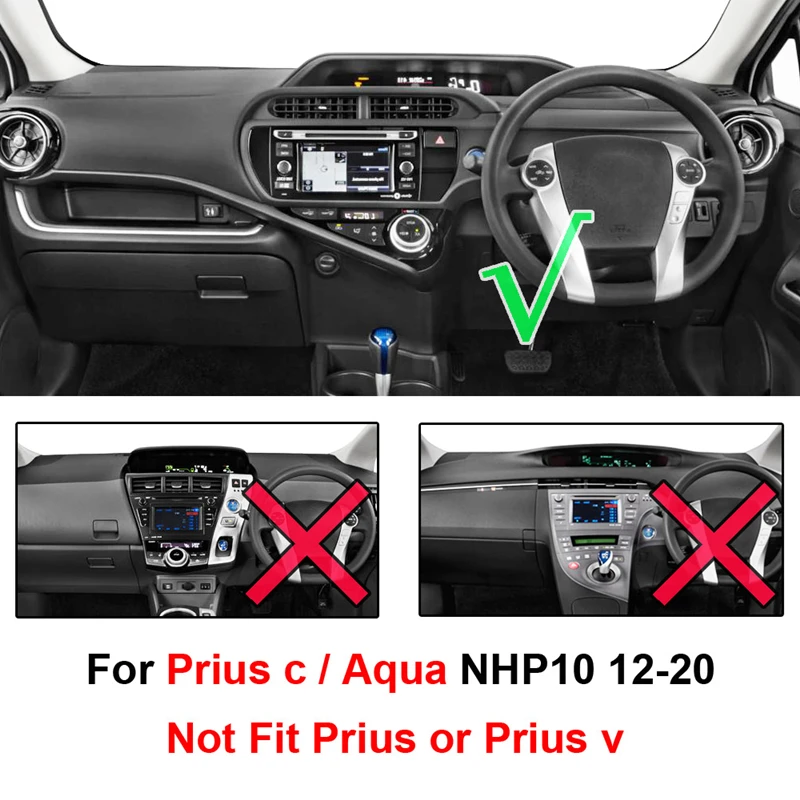 Car Styling For Toyota Prius C Aqua NHP10 2012-2016 2017 2018 2019 Dashboard Cover Mat Pad Dash Sun Shade Carpet Rug Accessories