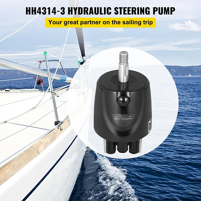 Outboard Hydraulic Steering Pump for Engines Till 150 HP Front Mount Helm 1.4 cu. in. for Fishing Marine Boat Accessories