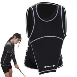 Golf Swing Training Vest With Arm Fixed Device Sleeveless Swing Correcting Shirt Polyester Correct Golf Swing Chicken Wing Vests