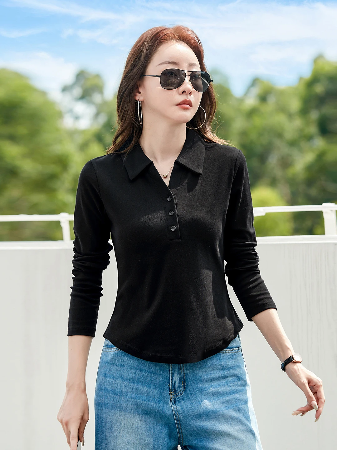 เสื้อยืดผู้หญิงไซส์ใหญ่  สำหรับสาวอวบ  น่ารัก  สไตล์ลำลอง  ใส่สบาย  ทรงหลวม  ความยาวปกติ