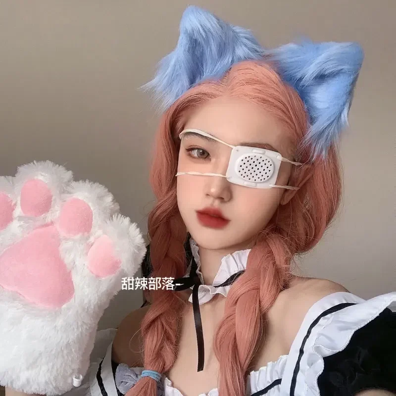 2 Pcs Furry Paws Women Cat Claw Gloves Pads Anime Accessories Cosplay Lolita Role-playing Mittens Sexy Maid Halloween Costume