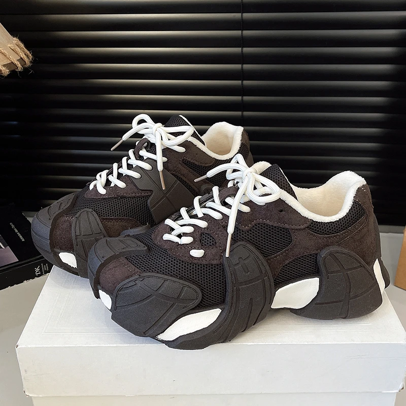 

Women's Plush Sports Casual Shoes Height Increase Foot Comfort Small Height Increase Plush Sports Shoes