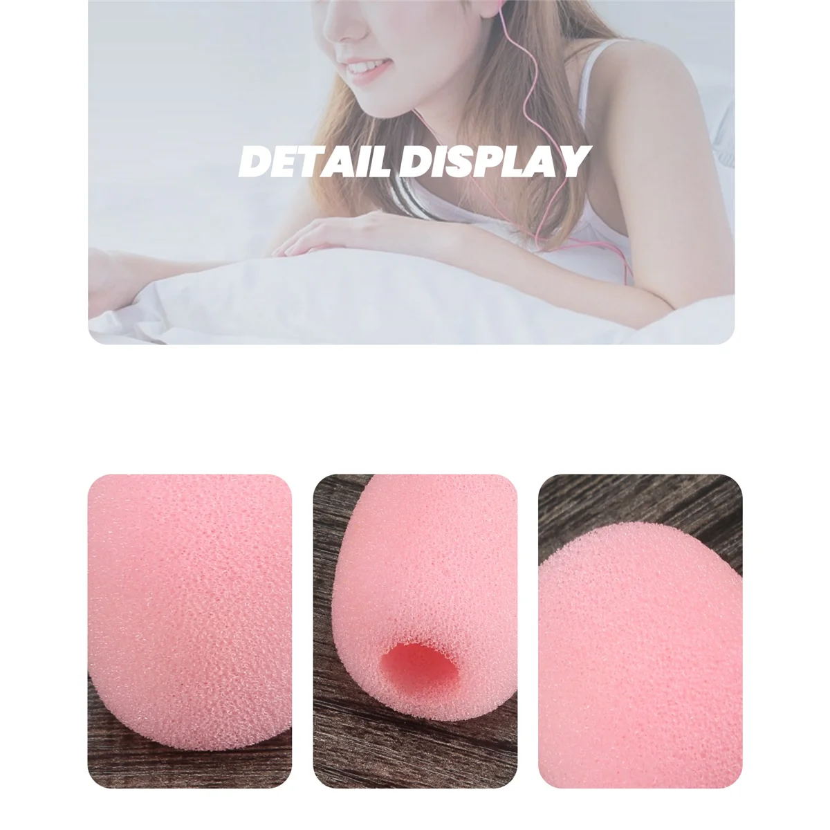 Mini tamanho microfone pára-brisas, espuma tampa para lapela auricular, rosa, 10 pack