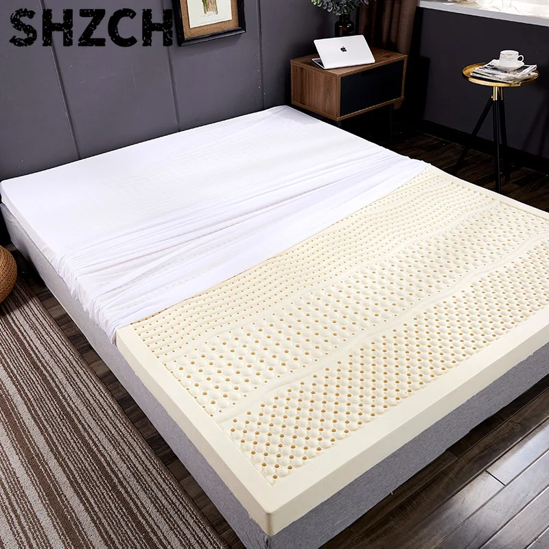 Thailand 100% Natural Latex Mattress Natural Latex Liquid Mattress Home Single Double Mats with Cover King Queen Twin Full Size