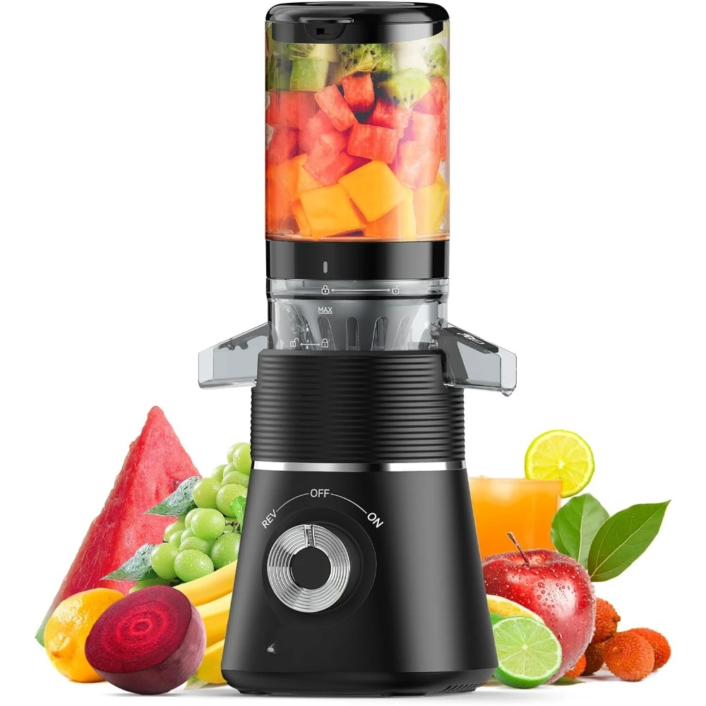 

Cold Press Juicer, Zasmira Slow Masticating Juicers with 4.13" Extra-wide Chute, Whole Fruit Juicer Machines