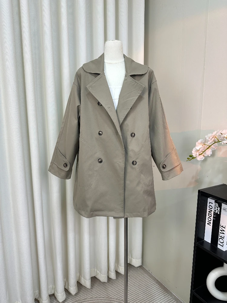 

Autumn 2000s Aesthetic French Elegant Design Women's Trench Coat Office Lady Korean Fashion Chic Retro Jacket Woman Clothes 2025