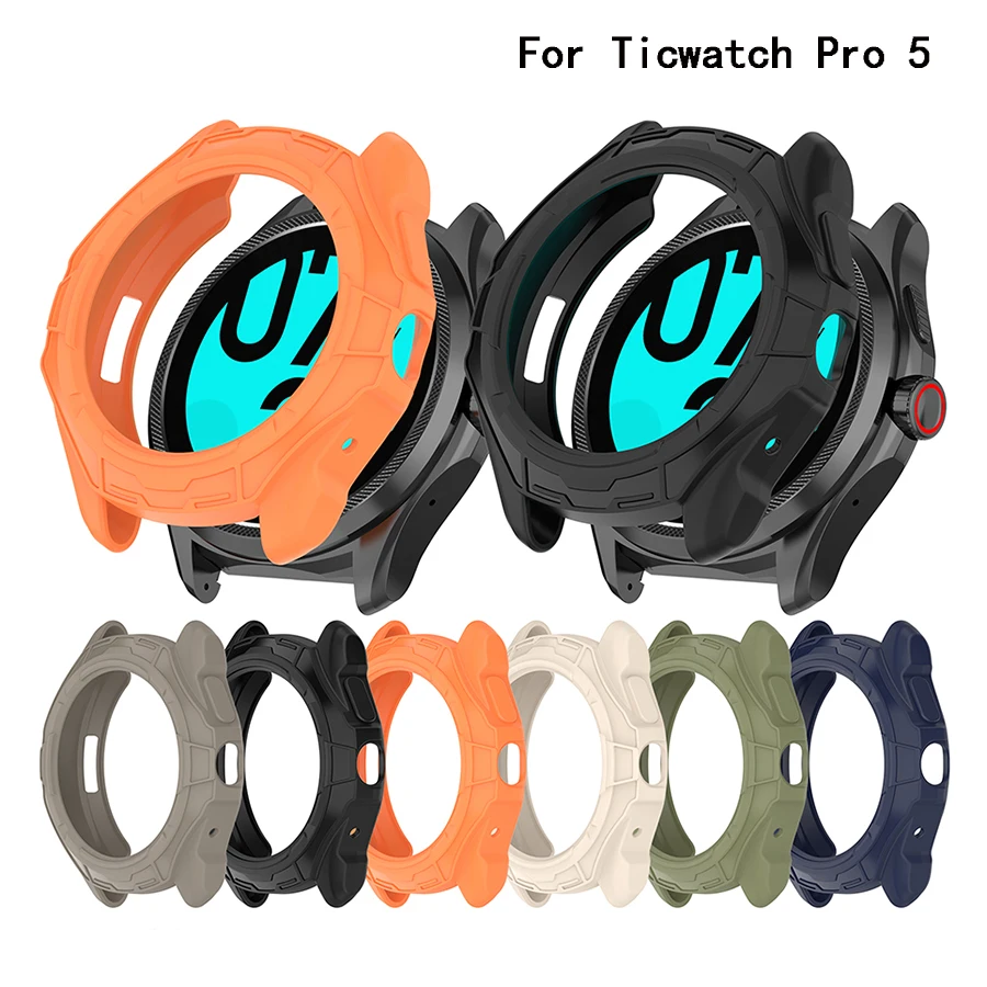 Funda para Ticwatch Pro 5, carcasa protectora de TPU suave, accesorios para Ticwatch Pro5