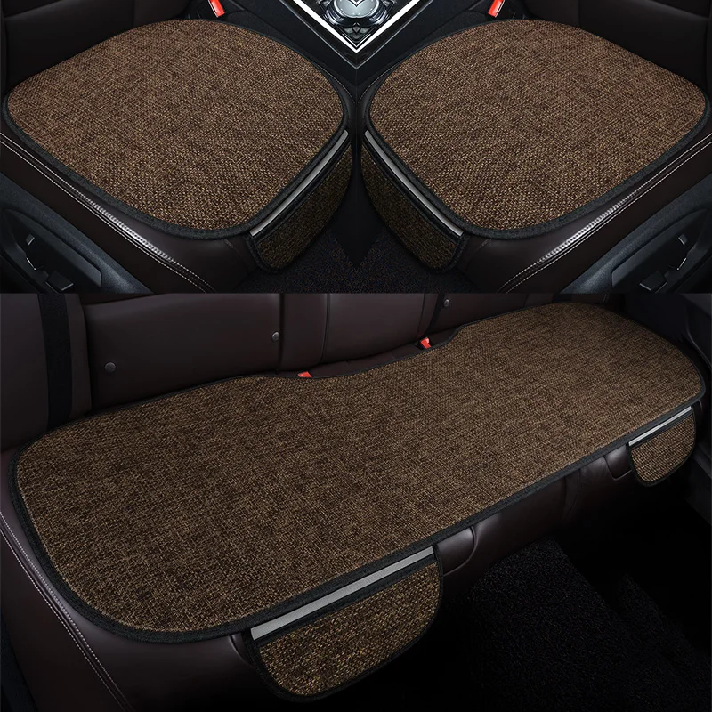 2026 New Five Seater General Motors Coarse Linen Seat Cushion, Comfortable, Breathable, Anti Slip, Wear-Resistant, All Season Un