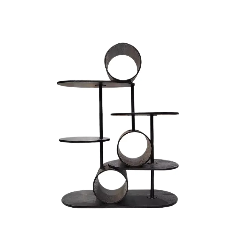 

Cat Tree Integrated Tunnel Cat Observation Deck Black Multi-cat Family Pet Furniture