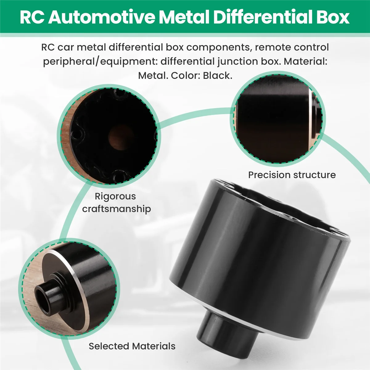 Metal Caixa Diferencial Atualização para WLtoys, Case Parts, 144001, 1/14 RC Car