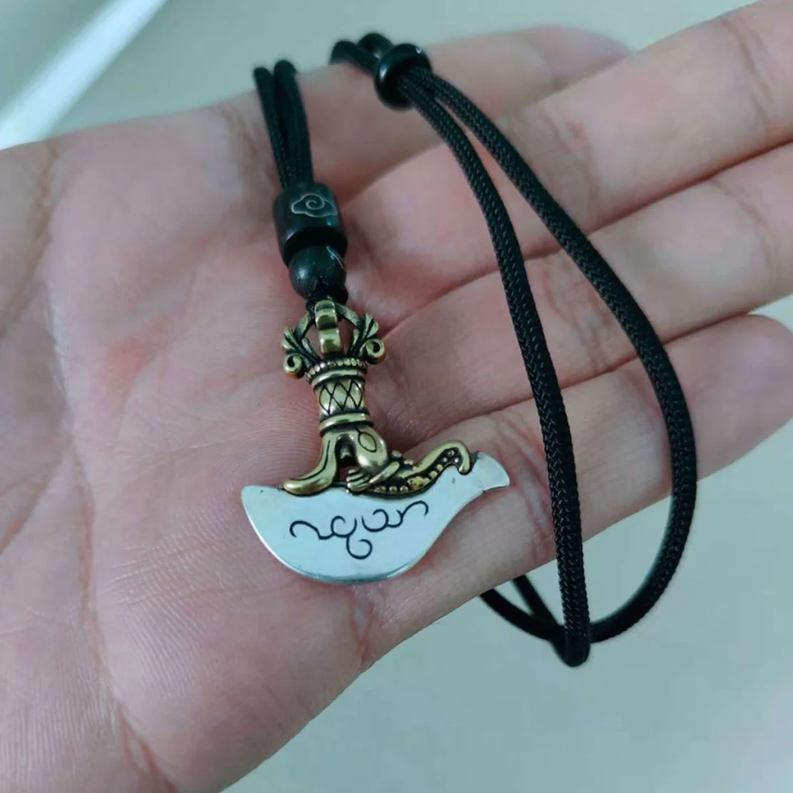 Men Accessories Ethnic - Ethnic Style Vajra Axe Pendant For