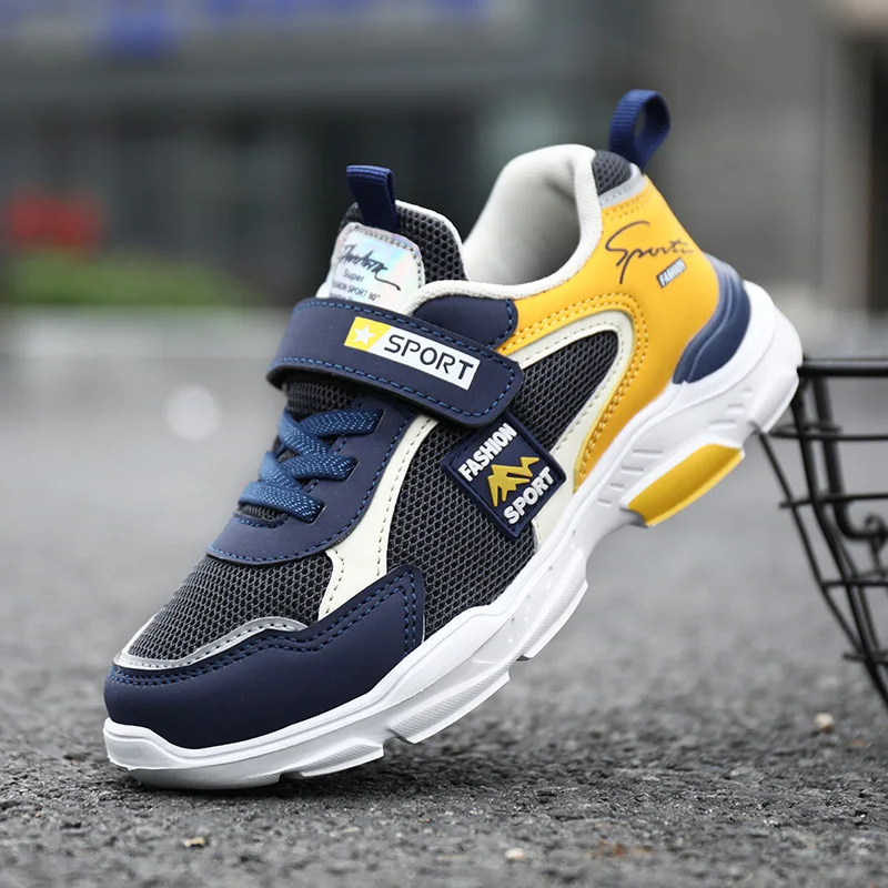 Summer Hot Sale Brand Single Net Breathable Boys Sport Shoes Children Sneakers Outdoor Leisure Trainers Running Kids Sneakers