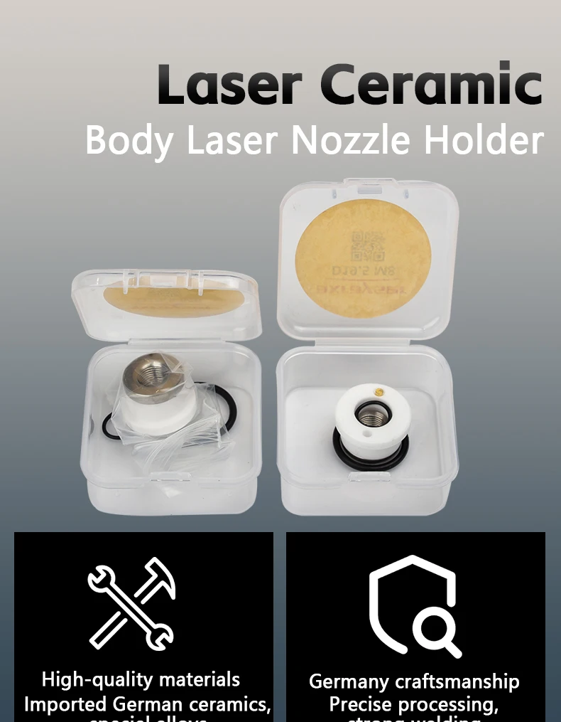 BOCI BOCHU D20 M8x0,75 3D-Laser-Keramikringe, Keramik-Düsenhalter-Teile für BLT310T BLT421TS Laserschneidmaschine – Detail 1