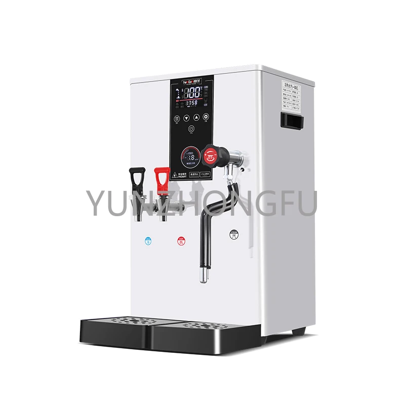 

50L/H Hot Water And Cold Water Milk Foam Equipment 20L Commercial Intelligent LCD Touch Screen Water Boiling Machine With Steam