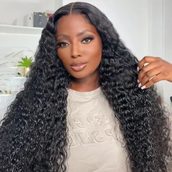 5x5 Hd Lace Frontal Wig Glueless Preplucked Wig Human Hair Ready to Wear 30 Inch 4x4 Lace Front Deep Wave Human Hair Curly Wigs