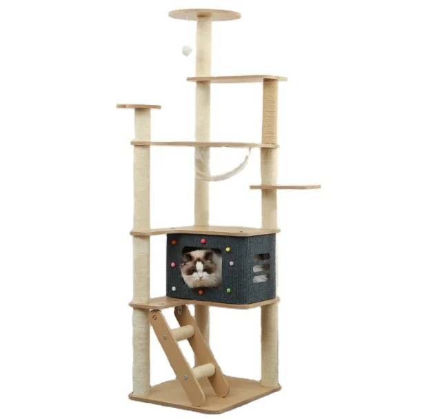 Лидер продаж, большая башня для кошачьего дерева, сизалевое дерево, башня для кошек, мебель, дом для домашних животных для кошек, играющих