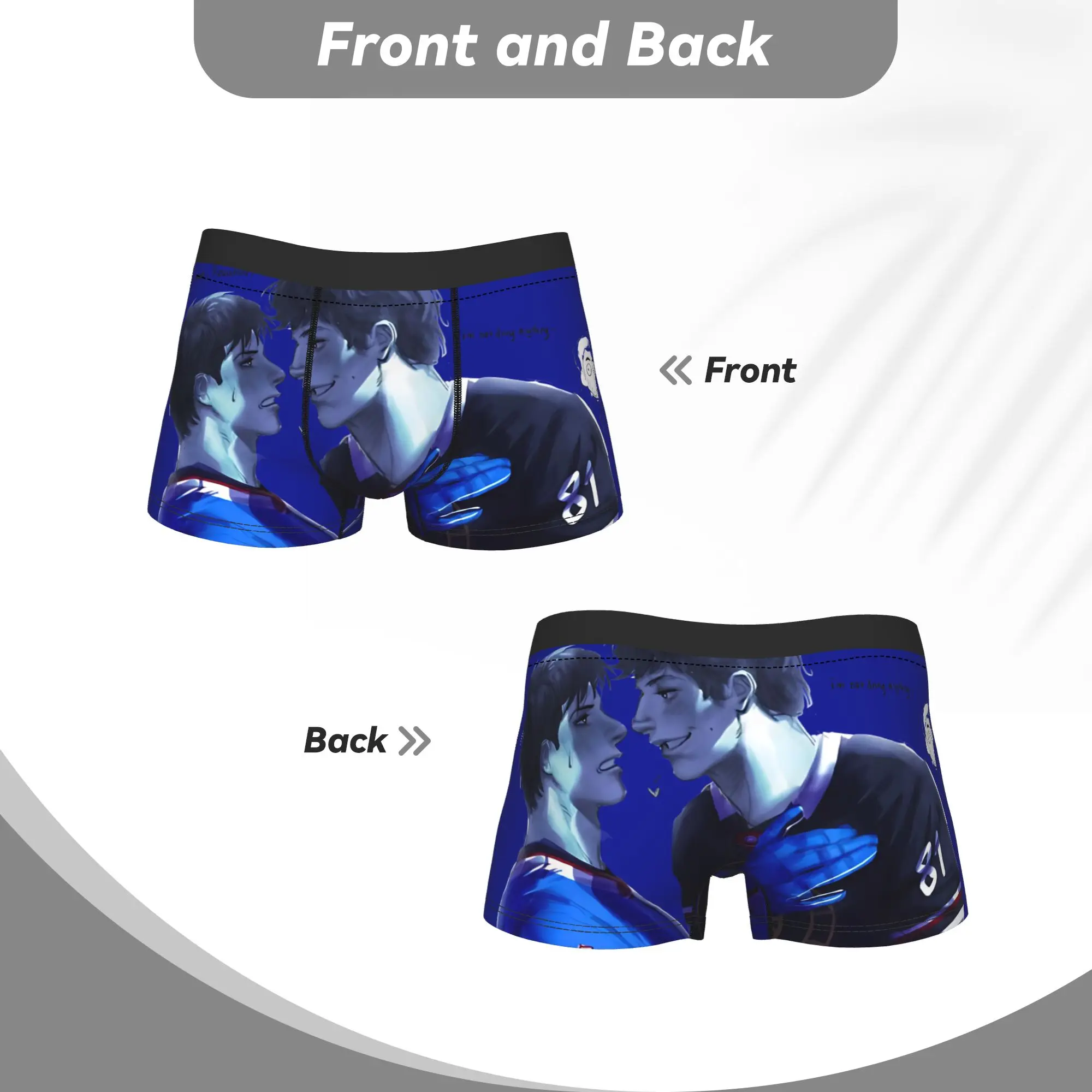 Man Heated Rivalry  Underwear Movie Hot Boxer Briefs Shorts Panties Homme Breathable Underpants Plus Size