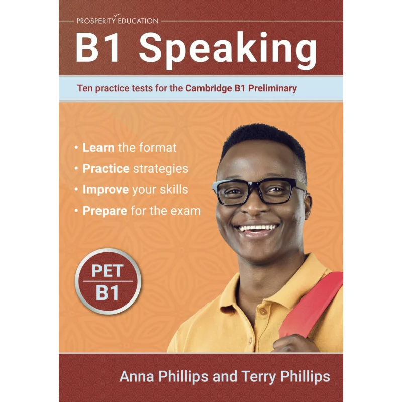 

B1 говорящие десять практических испытаний для Кембриджского предварительного воспитания Анны Креллиптерри Phillips для процветания 9781915654489 Книга