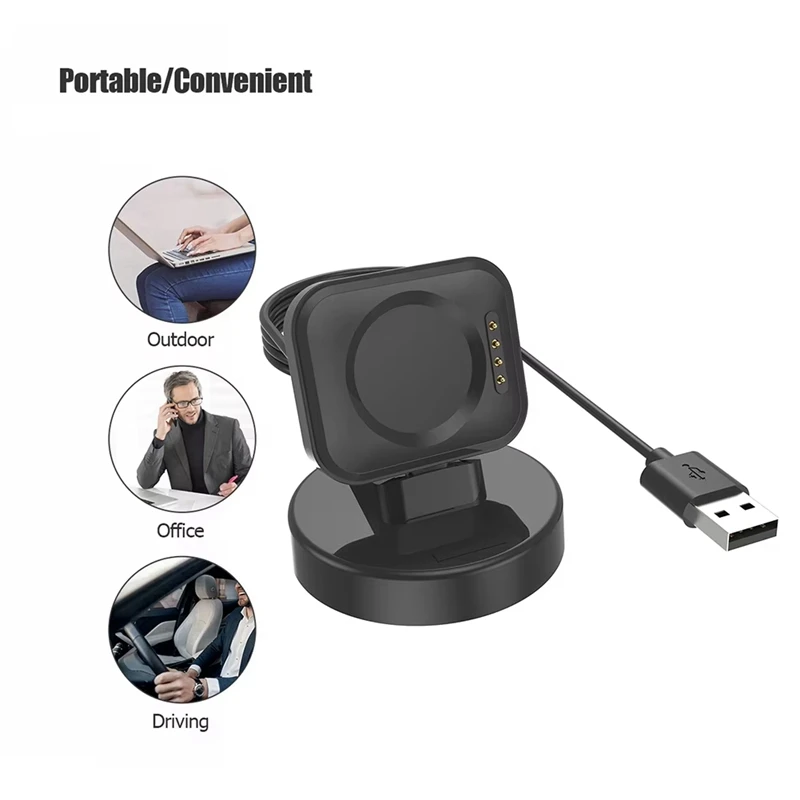 Hot Sale-Charger Dock Station Mobile Phone Holder Charger Cable Dock Smart Watch Charger Stand For OPPO Watch 3 Pro/3/2