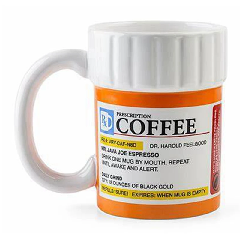 Mug Medicine Bottle Dress Up Coffee Cup Tea Cup Mug Lover Collection Gift