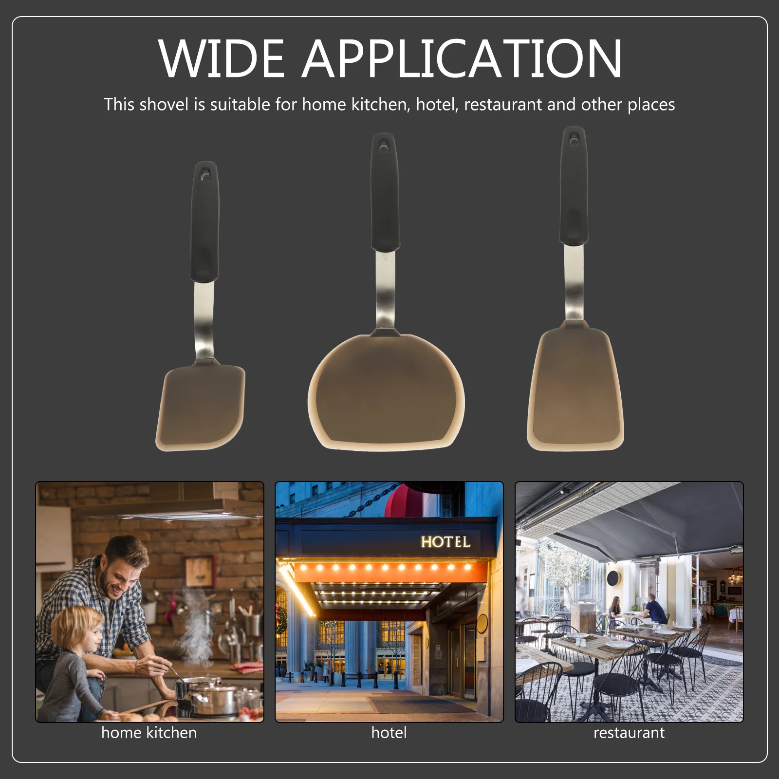 

3 Pcs Cookie Spatula Pancake Shovel Cooking Spatulas Heat Resistant for Utensils Frying Shovels Silica Gel Silicone Kitchen
