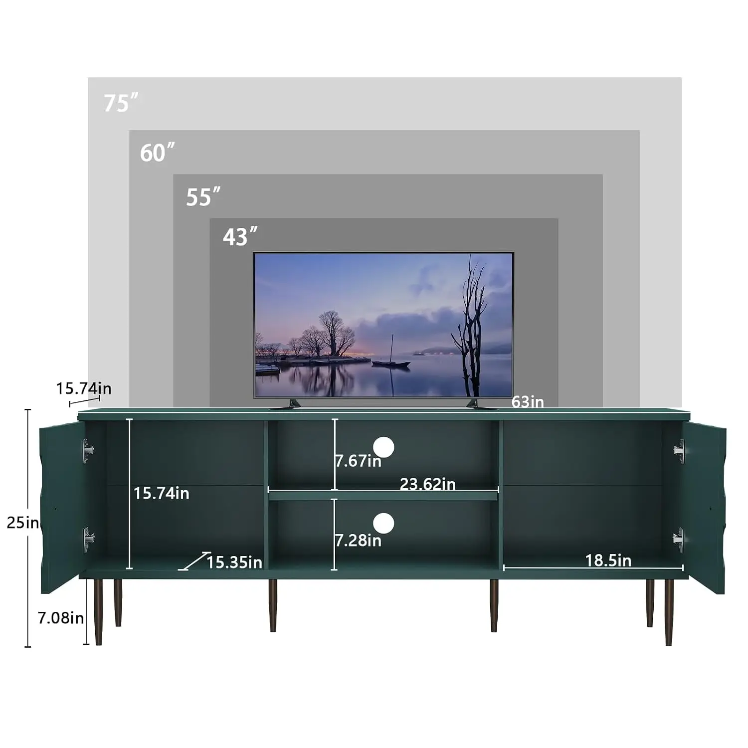 TV Stand for 60-75
