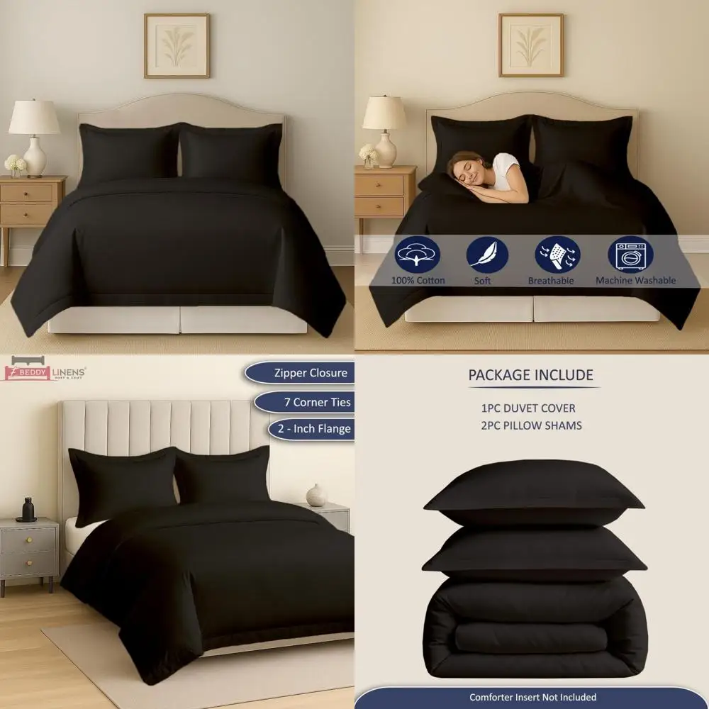 Set Sprei Katun Ukuran Full 80x90 Inci Lembut dan Bernapas 3-Piece (1 Sprei + 2 Sarung Bantal) Sudah Dicuci, Cocok untuk Kenyamanan