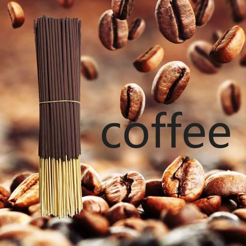 48/98/398Pcs Coffee-Scented Incense Sticks, Natural Incense for Yoga and Meditation - Purifies and Eliminates Negative Energy, Promotes Relaxation - Made from Recycled Materials - Suitable for Home, Yoga Studios, Meditation Practice - Spiritual Fragrance Sticks - Natural Wooden Base, Home Fragrance, Zen Fragrance, for Those Who Pursue Health and Wellness