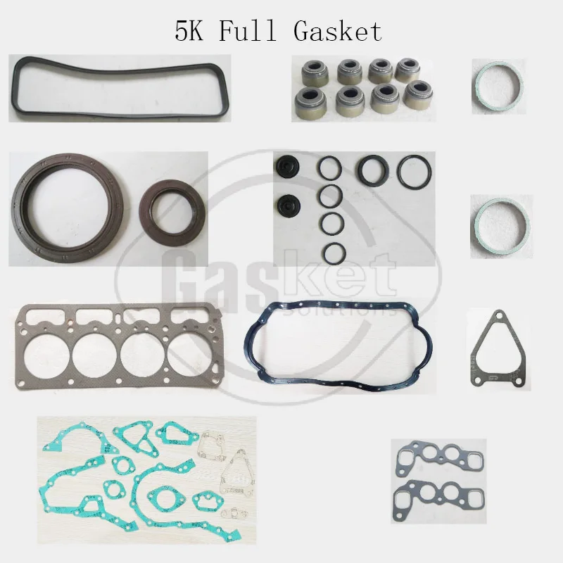 

5K Full Gasket Set Kit 04111-13044 04111-13046 04111-13040 For Toyota Complete Rebuilding LITEACE 1486cc 1.5L