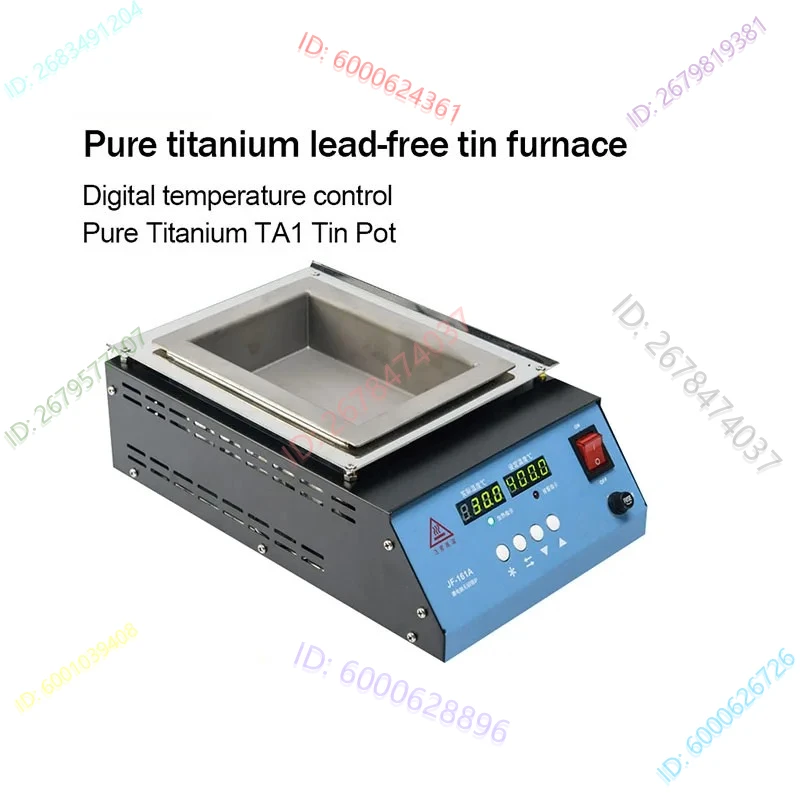 

220V/110V 2400W Solder Pot Tin Melting Furnace Thermoregulation Soldering Desoldering Bath 50mm to 350mm 30~400 Degree Ajustable