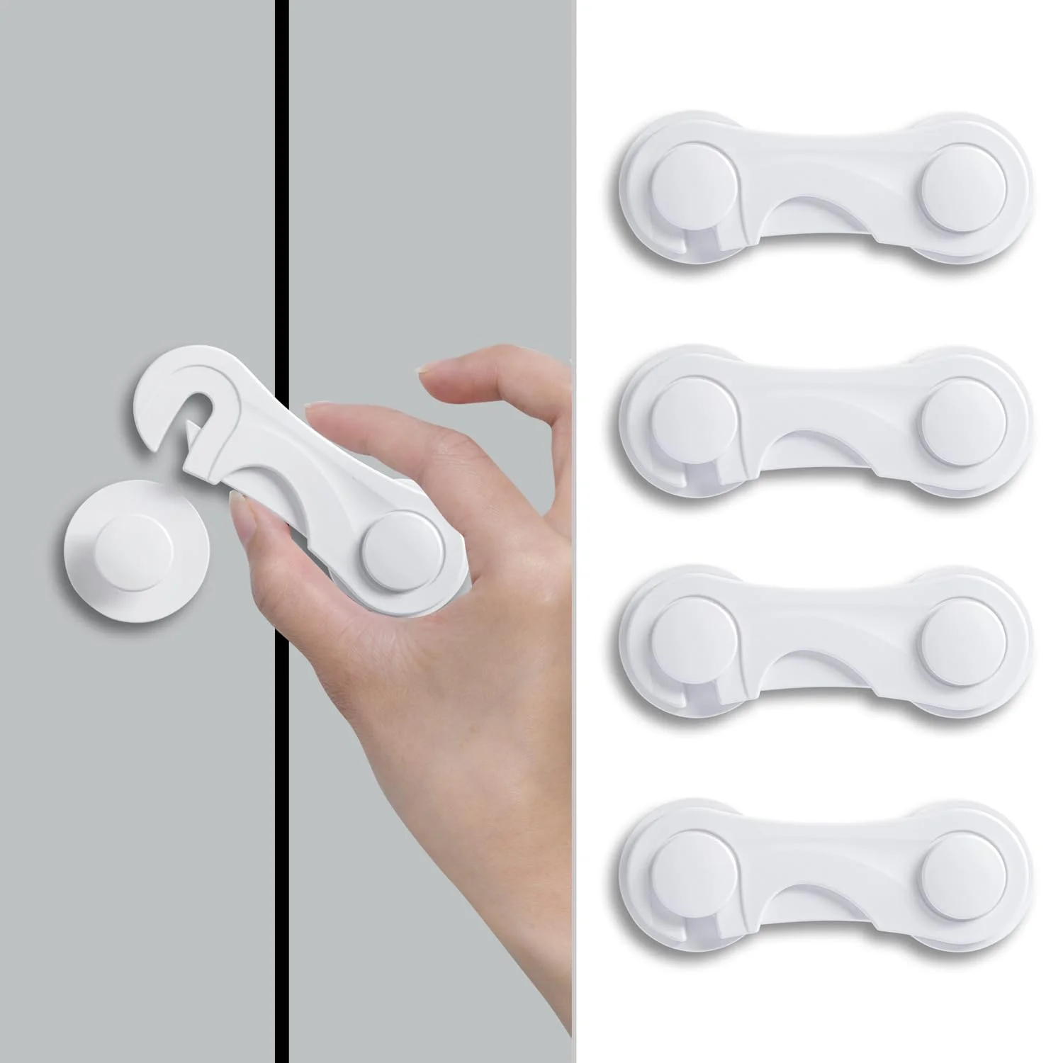 10Pcs Child Safety Locks - Multi-Functional Cabinet, Room, and Drawer Pinch Protection Locks for Child Safety