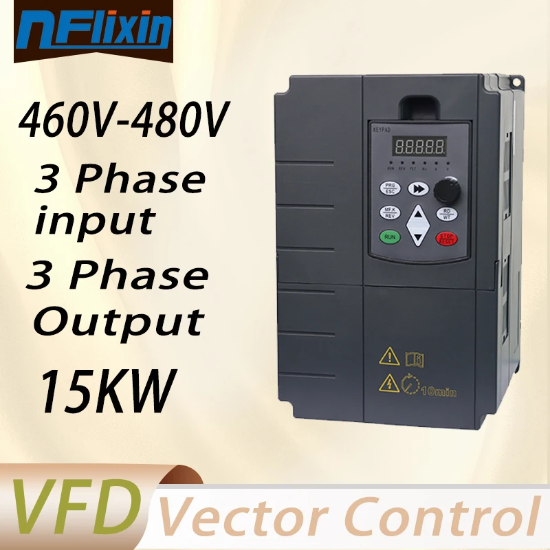 Frequency converter 460V-480V VFD three phase input three phase output 11KW/15KW/18.5KW/22KW/30KW